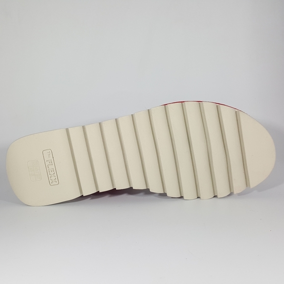 The Flexx Red Suede T Strap Sandal - Picture 4 of 4